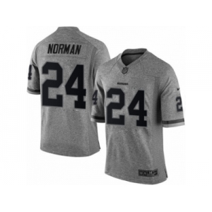 Men's Nike Washington Redskins #24 Josh Norman Limited Gray Gridiron NFL Jersey