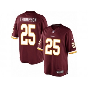 Men's Nike Washington Redskins #25 Chris Thompson Limited Burgundy Red Team Color NFL Jersey