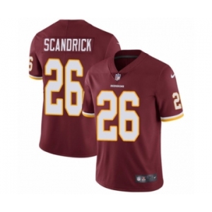 Men's Nike Washington Redskins #26 Orlando Scandrick Burgundy Red Team Color Vapor Untouchable Limited Player NFL Jersey