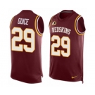 Men's Nike Washington Redskins #29 Derrius Guice Limited Red Player Name & Number Tank Top NFL Jersey