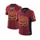 Men's Nike Washington Redskins #29 Derrius Guice Limited Red Rush Drift Fashion NFL Jersey