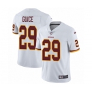 Men's Nike Washington Redskins #29 Derrius Guice White Vapor Untouchable Limited Player NFL Jersey