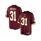 Men's Nike Washington Redskins #31 Fabian Moreau Limited Burgundy Red Team Color NFL Jersey