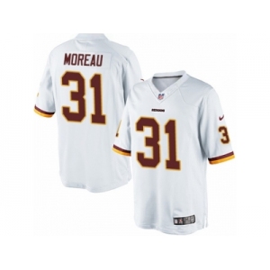 Men's Nike Washington Redskins #31 Fabian Moreau Limited White NFL Jersey