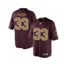 Men's Nike Washington Redskins #33 Sammy Baugh Limited Burgundy Red Gold Number Alternate 80TH Anniversary NFL Jersey