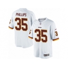 Men's Nike Washington Redskins #35 Dashaun Phillips Limited White NFL Jersey