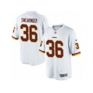 Men's Nike Washington Redskins #36 D.J. Swearinger Limited White NFL Jersey