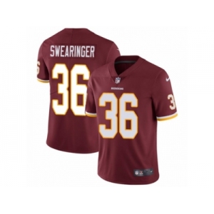 Men's Nike Washington Redskins #36 D.J. Swearinger Vapor Untouchable Limited Burgundy Red Team Color NFL Jersey