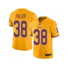 Men's Nike Washington Redskins #38 Kendall Fuller Limited Gold Rush NFL Jersey