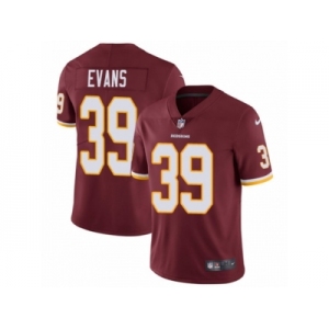 Men's Nike Washington Redskins #39 Josh Evans Burgundy Red Team Color Vapor Untouchable Limited Player NFL Jersey