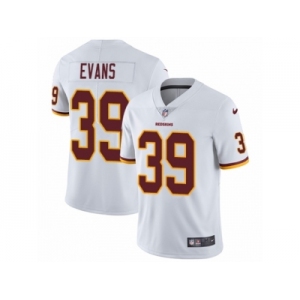 Men's Nike Washington Redskins #39 Josh Evans White Vapor Untouchable Limited Player NFL Jersey