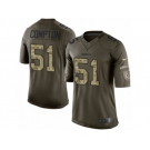 Men's Nike Washington Redskins #51 Will Compton Limited Green Salute to Service NFL Jersey