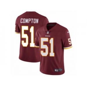 Men's Nike Washington Redskins #51 Will Compton Vapor Untouchable Limited Burgundy Red Team Color NFL Jersey