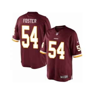 Men's Nike Washington Redskins #54 Mason Foster Limited Burgundy Red Team Color NFL Jersey