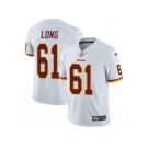 Men's Nike Washington Redskins #61 Spencer Long Vapor Untouchable Limited White NFL Jersey