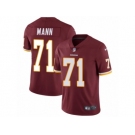 Men's Nike Washington Redskins #71 Charles Mann Vapor Untouchable Limited Burgundy Red Team Color NFL Jersey