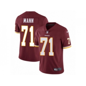 Men's Nike Washington Redskins #71 Charles Mann Vapor Untouchable Limited Burgundy Red Team Color NFL Jersey