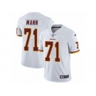 Men's Nike Washington Redskins #71 Charles Mann Vapor Untouchable Limited White NFL Jersey