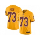 Men's Nike Washington Redskins #73 Ziggy Hood Limited Gold Rush NFL Jersey