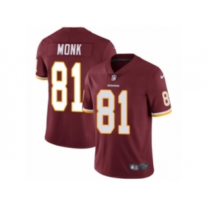 Men's Nike Washington Redskins #81 Art Monk Vapor Untouchable Limited Burgundy Red Team Color NFL Jersey