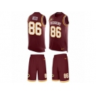 Men's Nike Washington Redskins #86 Jordan Reed Limited Burgundy Red Tank Top Suit NFL Jersey