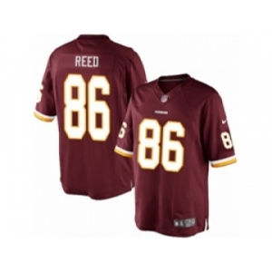 Men's Nike Washington Redskins #86 Jordan Reed Limited Burgundy Red Team Color NFL Jersey