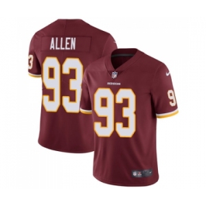 Men's Nike Washington Redskins #93 Jonathan Allen Burgundy Red Team Color Vapor Untouchable Limited Player NFL Jersey