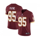 Men's Nike Washington Redskins #95 Da'Ron Payne Burgundy Red Team Color Vapor Untouchable Limited Player NFL Jersey