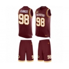 Men's Nike Washington Redskins #98 Matt Ioannidis Limited Burgundy Red Tank Top Suit NFL Jersey