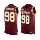 Men's Nike Washington Redskins #98 Matt Ioannidis Limited Red Player Name & Number Tank Top NFL Jersey