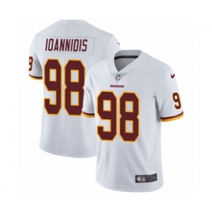 Men's Nike Washington Redskins #98 Matt Ioannidis White Vapor Untouchable Limited Player NFL Jersey