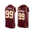 Men's Nike Washington Redskins #99 Phil Taylor Limited Red Player Name & Number Tank Top NFL Jersey