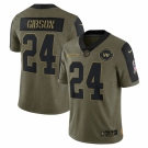 Men's Washington Football #24  Antonio Gibson Nike Olive 2021 Salute To Service Limited Player Jersey