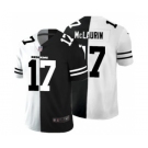 Men's Washington Football Team #17 Terry McLaurin Black V White Peace Split Vapor Untouchable Limited Football Jersey