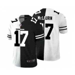 Men's Washington Football Team #17 Terry McLaurin Black V White Peace Split Vapor Untouchable Limited Football Jersey