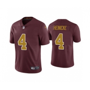 Men's Washington Football Team #4 Taylor Heinicke Red Vapor Untouchable Limited Stitched Jersey