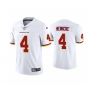 Men's Washington Football Team #4 Taylor Heinicke White Vapor Untouchable Limited Stitched Jersey