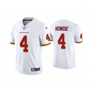 Men's Washington Football Team #4 Taylor Heinicke White Vapor Untouchable Limited Stitched Jersey