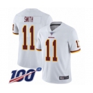 Men's Washington Redskins #11 Alex Smith White Vapor Untouchable Limited Player 100th Season Football Jersey