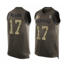 Men's Washington Redskins #17 Terry McLaurin Limited Green Salute to Service Tank Top Football Jersey