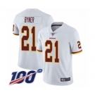 Men's Washington Redskins #21 Earnest Byner White Vapor Untouchable Limited Player 100th Season Football Jersey