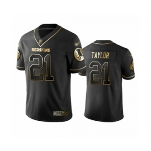 Men's Washington Redskins #21 Sean Taylor Limited Black Golden Edition Football Jersey