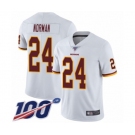 Men's Washington Redskins #24 Josh Norman White Vapor Untouchable Limited Player 100th Season Football Jersey