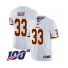 Men's Washington Redskins #33 Sammy Baugh White Vapor Untouchable Limited Player 100th Season Football Jersey