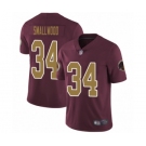 Men's Washington Redskins #34 Wendell Smallwood Burgundy Red Gold Number Alternate 80TH Anniversary Vapor Untouchable Limited Player Football Jersey