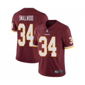 Men's Washington Redskins #34 Wendell Smallwood Burgundy Red Team Color Vapor Untouchable Limited Player Football Jersey