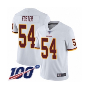 Men's Washington Redskins #54 Mason Foster White Vapor Untouchable Limited Player 100th Season Football Jersey