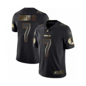 Men's Washington Redskins #7 Dwayne Haskins Black Gold Vapor Untouchable Limited Player Football Jersey