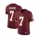 Men's Washington Redskins #7 Dwayne Haskins Burgundy Red Team Color Vapor Untouchable Limited Player Football Jersey