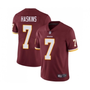 Men's Washington Redskins #7 Dwayne Haskins Burgundy Red Team Color Vapor Untouchable Limited Player Football Jersey